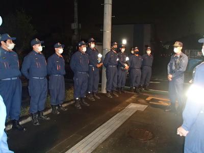 狛江第六小学校50周年記念花火打ち上げで警戒を実施