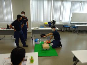 8月14日普通救命講習AED操作