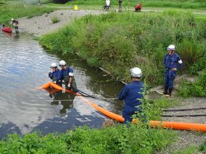 排水ポンプ車運用訓練1