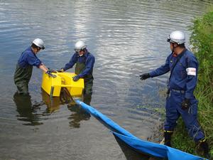 排水ポンプ車運用訓練2