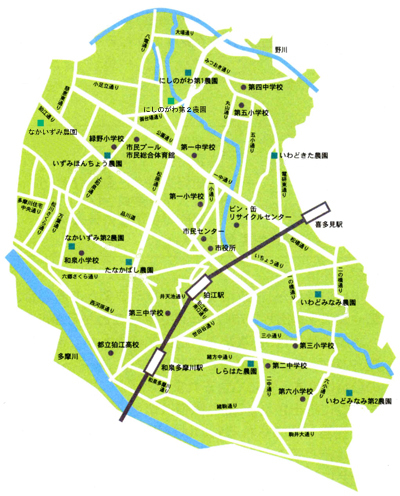 市民農園地図