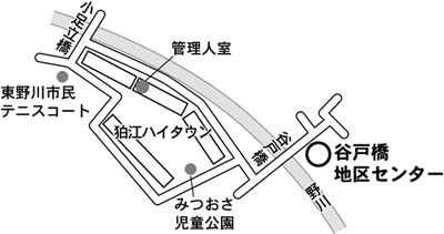 谷戸橋地区センター案内図