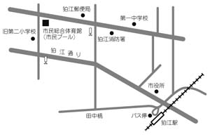 市民総合体育館の地図