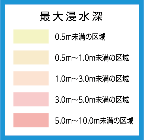 合成版浸水想定凡例